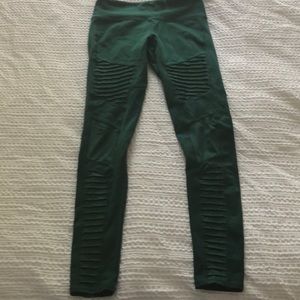 Alo Yoga Emerald Green Moto Legging Size Small